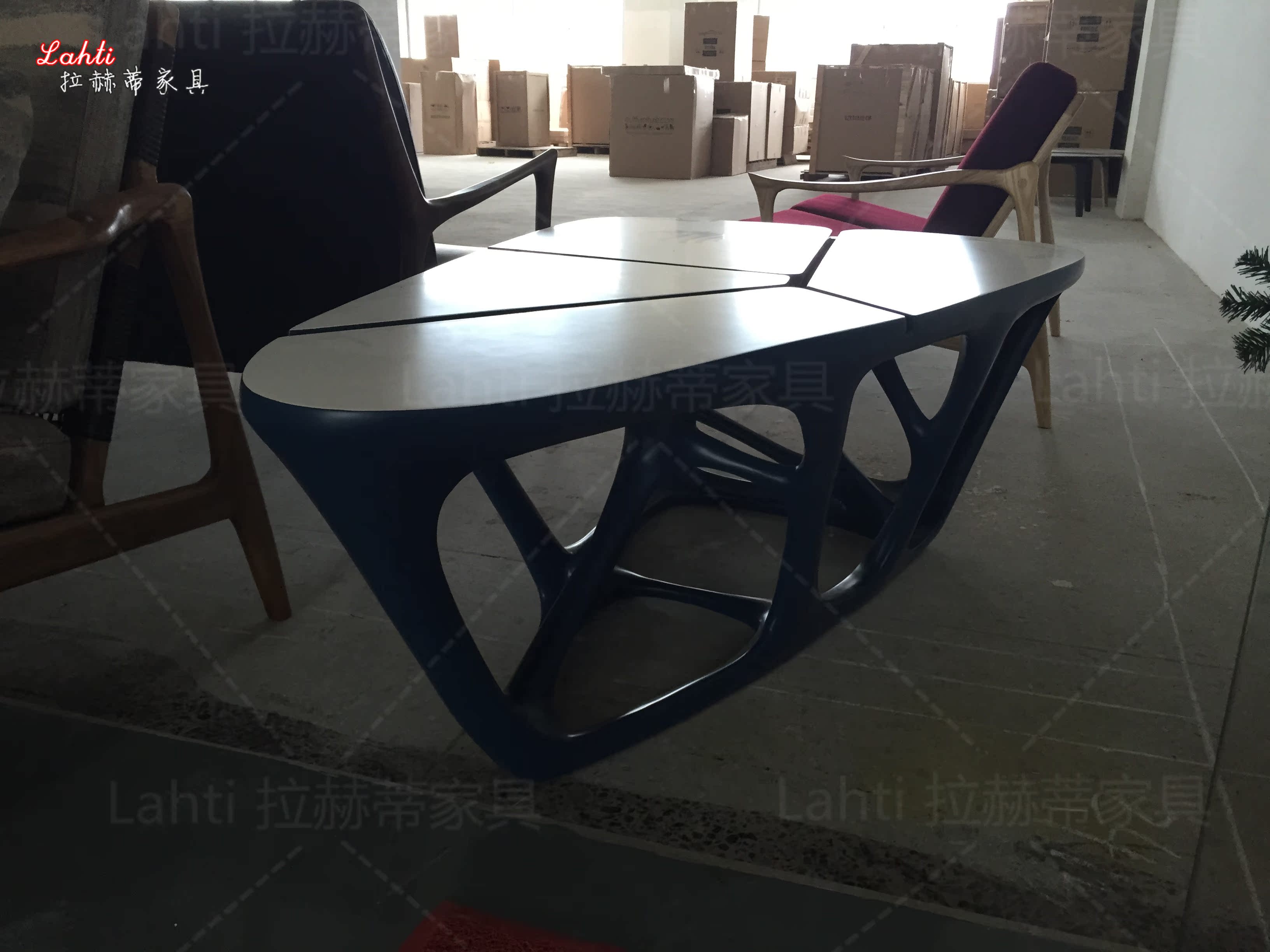 Lahti bàn cà phê hiện đại sáng tạo cổ điển Bắc Âu thiết kế nội thất thời trang Ý bàn cà phê rỗng - Đồ nội thất thiết kế sofa văng