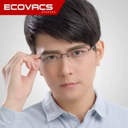 Khung mắt siêu nhẹ khung nam nửa khung kính ngắn khung titan tinh khiết khung nhỏ mặt kinh doanh khung kính nhỏ khung
