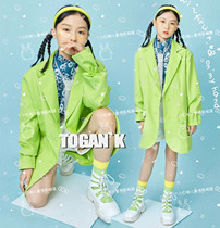 Photo studio photography theme girls western style suit styling childrens personality photo art catwalk performance costume model card clothing