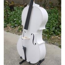 Beginner practice cello for adults and children white matte glossy black cello on sale