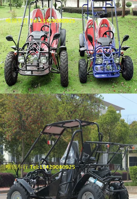 Xăng hai chỗ ngồi hai bánh karting bốn bánh xe địa hình xe máy leo núi xe máy tự động ATV xe máy cho trẻ em