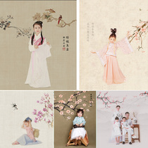 Background cloth Studios Photography Ancient clothes photo Children Hanfeng Full family Fufilm shed for background paper advertisement Custom cloth