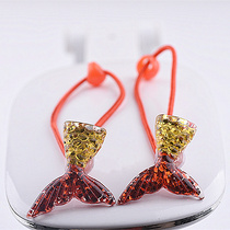 Baby Hair Rope Red Mermaid Tail Children Headwear Female Korean Girl Taped Hairband Hair Accessories