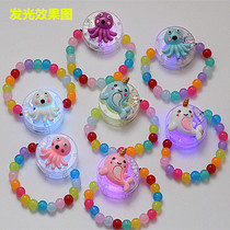 Childrens light ornament Blue small octopus dolphin cute cartoon handmade beaded baby bracelet