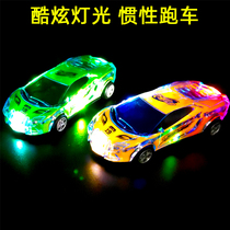 Childrens toys Pullback inertial car car baby light music 1-2-3 years old boys and girls toy car