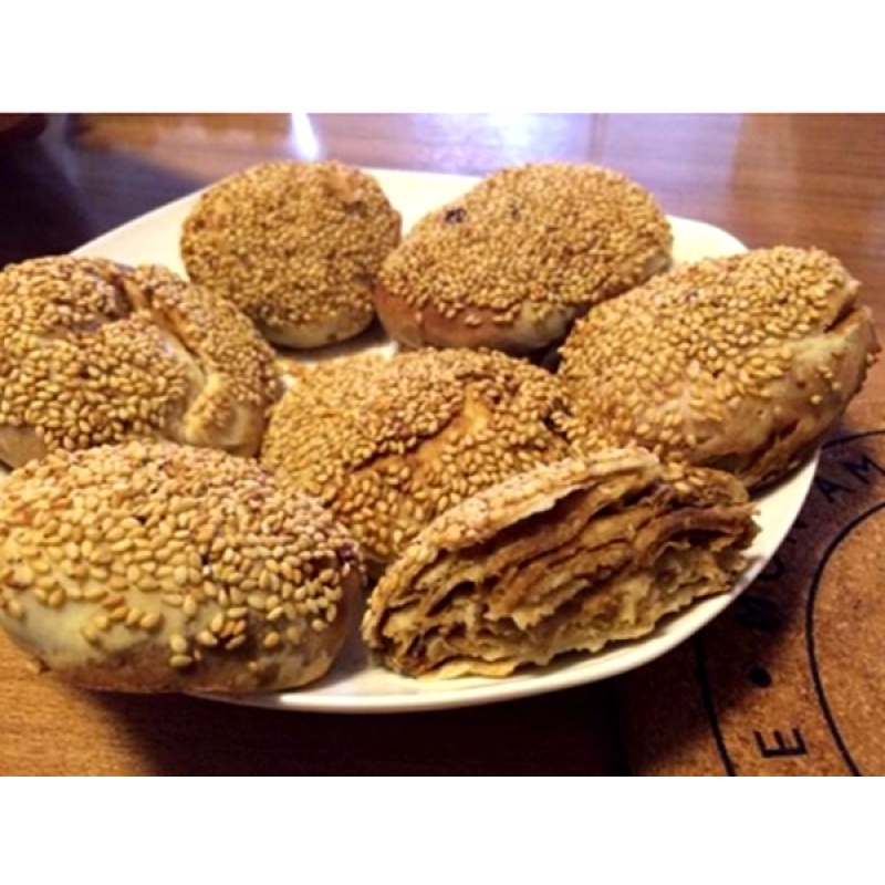 Iran people's Beijing Food Niu Street Qing Genuine Pretzels Salt Burning Cake Mayonnaise Burning Cake Sugar Fire Mix to mix together