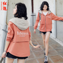 Coat womens short Korean version of loose autumn clothes 2021 New Wild two August August wind clothes spring and autumn baseball clothing ins tide