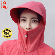 Cycling sunscreen clothing women long summer 2021 New thin UV protection loose breathable long sleeve sunscreen