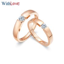 WithLove only love Pine more rose 18K gold 25 points Diamond to ring Pt950 platinum wedding ring love song