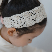 Pure handmade temperature cotton cashmere yarn handmade hook elastic girl hair band autumn and winter New Product