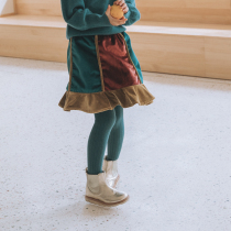 Olinali Carnival Series Color Patchment Winter Skirt Black Technology 3m New Snow Cotton Girl