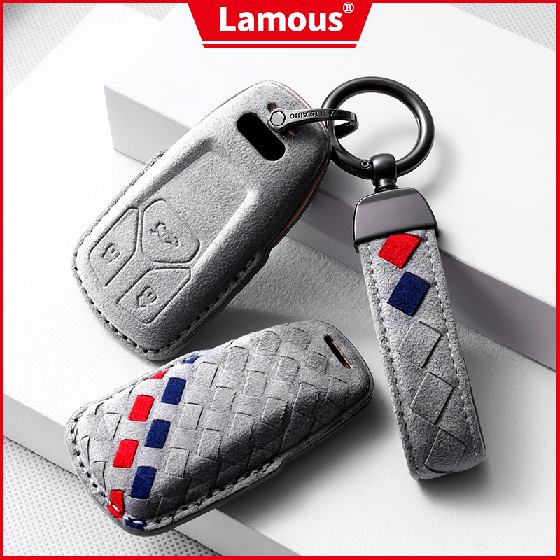 Suitable for Audi A4L Key Set flip fur q5L Key Closed A5 A6L Q7 Car Key Pack male and female Case