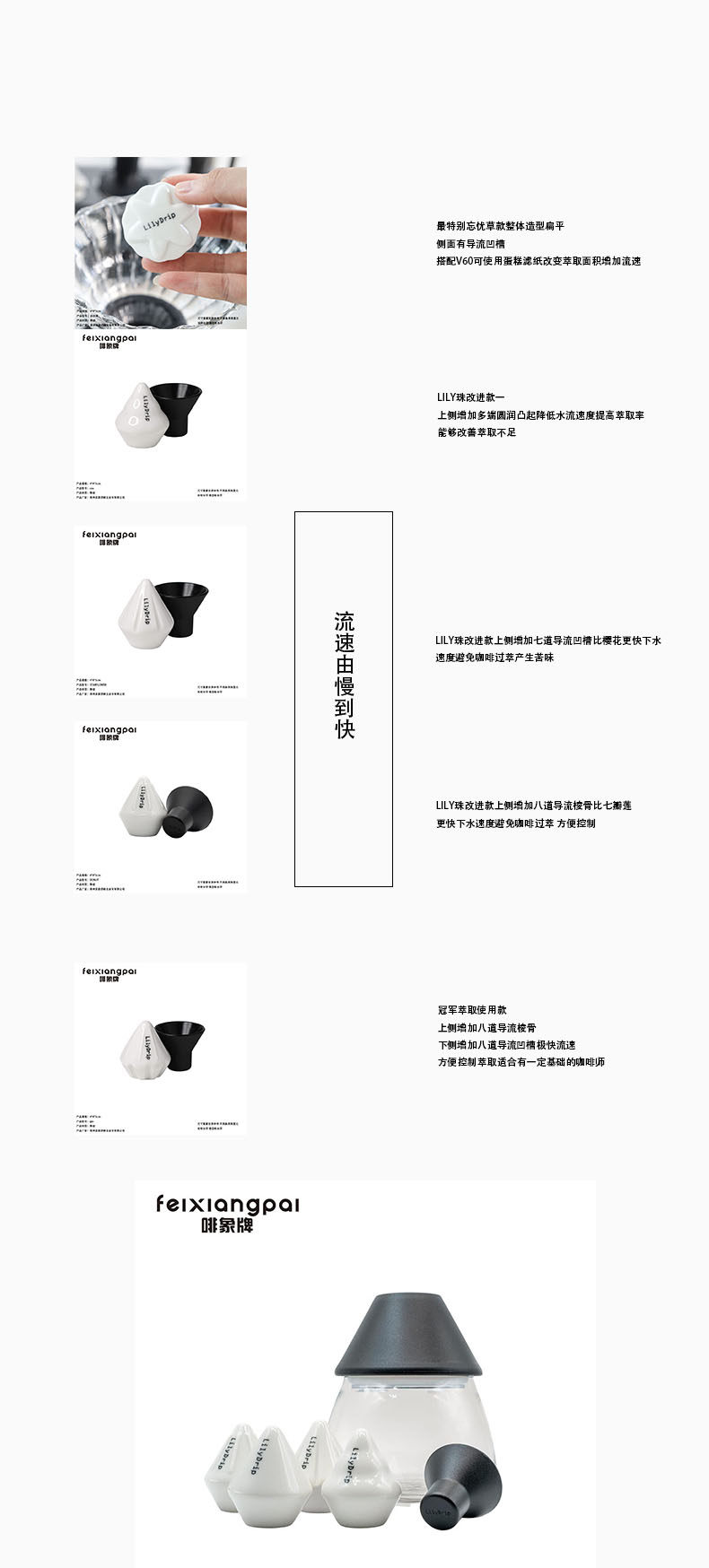 lilydrip錐形V60濾杯提升萃取率手沖煮咖啡過櫻花melodrip新款gio|配套器具|ETMall東森購物網