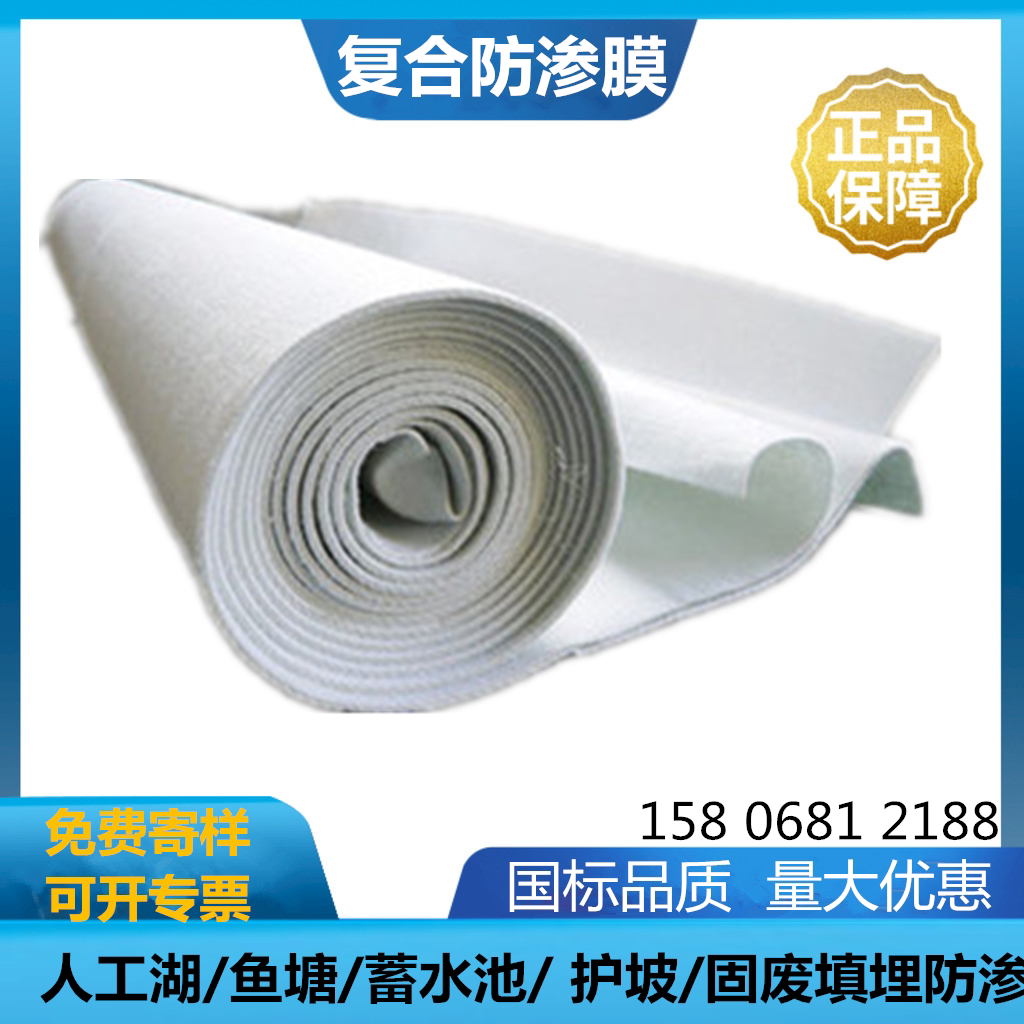 Composite geomembrane anti-seepage membrane reservoir river landscape lake engineering slope protection waterproof and anti-seepage geotextile 800g900g