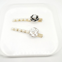 South Korea Ins Pearl Mountain Tea Flower Blossom Side Clip Retro Hair Clip Top Clip Duckbill Clip Liu Hai Clip Head Accessories Hair Accessories