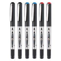 Snow White Bullet Tip Liquid Ink Rollerball Pen, High Capacity Black Exam Pen, Quick-Drying Student Carbon Ink Signature Gel Pen, Needle Tip Business High-End Office Stationery Supplies