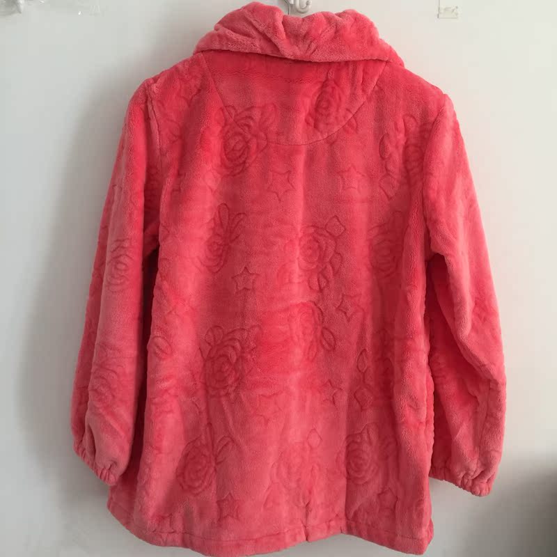 Ưu đãi đặc biệt Shadan dịch vụ tại nhà mùa thu và mùa đông nữ san hô nhung dày in flannel mặc bộ đồ ngủ mẹ giản dị bộ đồ ngủ