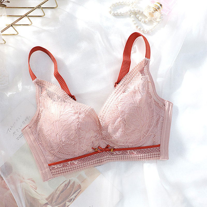 Underwear women's small breasts gather without steel ring Wen bra suit Sexually Apologetic of Breast Milk Anti Drooping Flat Chest Special Sexy