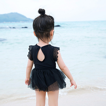 Girl swimsuit Summer female baby foreign baby child one-piece swimsuit long sleeve girl two-year-old child cute princess