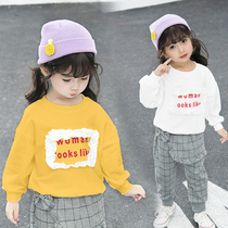 Girls long sleeve T-shirt foreign autumn wear baby white coat thin base shirt children Spring and Autumn shirt