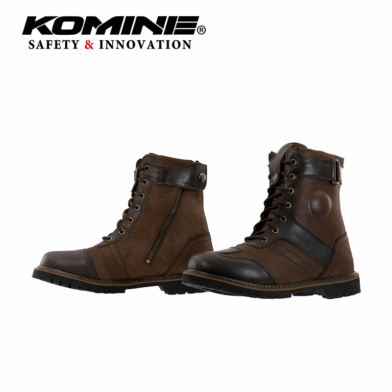Japan KOMINE All Season Riding Shoes Male Locomotive High Cylinder Knight Rider Vinoguma Boots Wear-proof lightweight SB-90