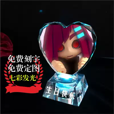 Abby Emian Fan Xiu Jiadroskin peripheral model Luminous crystal decoration model