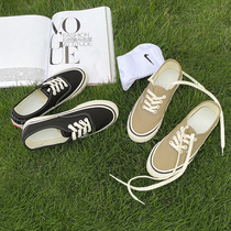 (Table Sister FAN) Canvas Shoes Women Summer Thin 2021 New black ulzzang 100 hitch a low-gang shoe