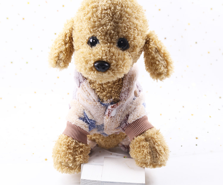 Quần áo chó đỏ quần áo mùa thu và mùa đông chó nhỏ Teddy nữ hơn gấu trúc chó con chó con bốn chân quần áo thú cưng - Quần áo & phụ kiện thú cưng quần áo cho mèo
