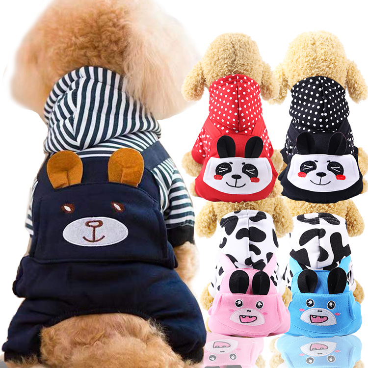 Fall and Winter Dog Clothing Teddy Cat Bomey Small Puppy Puppy Plush Fall Pet Autumn New Model