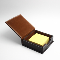 Boîte à notes en cuir siège créatif rangement de bureau boîte de commodité daffaires boîte à papier fournitures de bureau boîte de rangement personnalisation