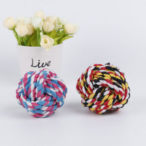 Pet toys Knot rope ball Teddy dog Golden Retriever puppy Molar tooth cleaning Knot toy Dog cat amused bite-resistant