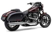 American COBRA Cobra Harley Atom Glide modified low tail section exhaust pipe black electroplating