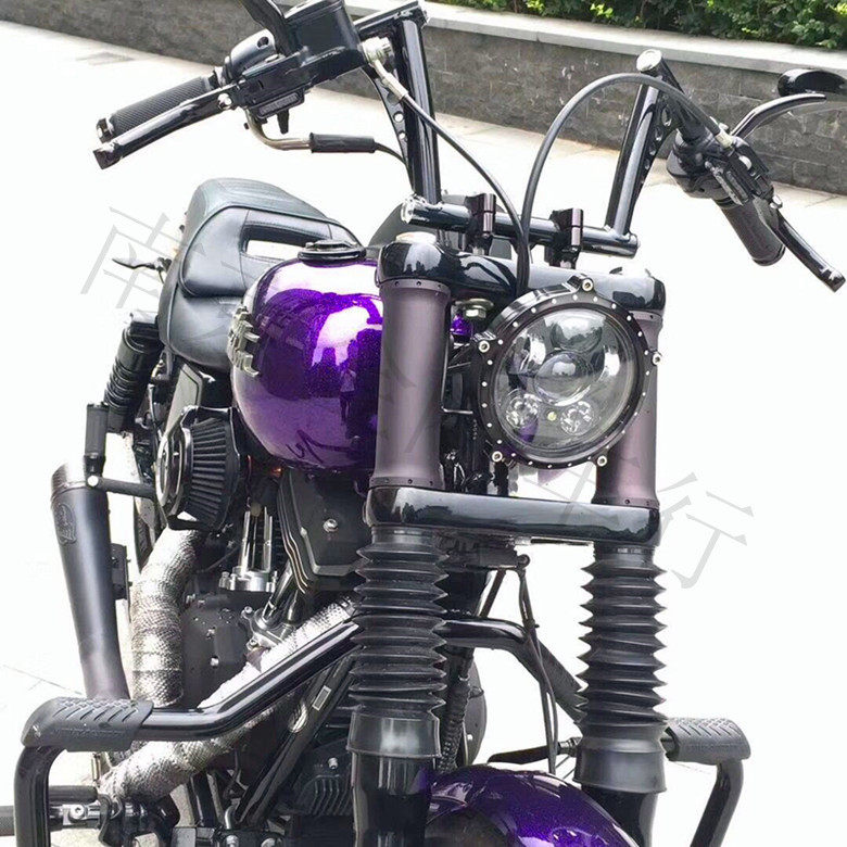 Harley Sports 1200 Dana Dyna Street Fighter modified imported retro lightning high handlebar faucet horn handle