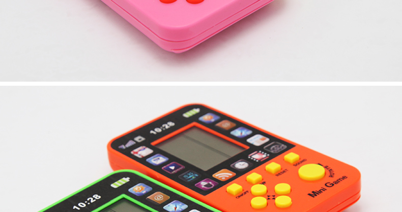 Dễ thương nhỏ Tetris máy trò chơi sinh viên palm cầm tay cổ điển hoài cổ 90 trẻ em của đồ chơi giáo dục máy điện tử cầm tay