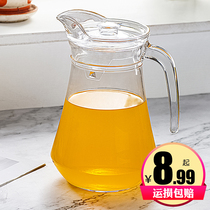 Grapefruit rice A cold water pot Glass heat-resistant cold plain water pot Teapot Household juice tie pot Large capacity duckbill pot