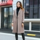 Jian Shangxiu 2017 mùa thu mới của phụ nữ áo khoác len hai mặt cashmere áo len mỏng dài - Áo khoác dài