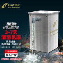 Xipu fish pond water circulation system fish pond filter koi fish pond filtration system fish pond filter device