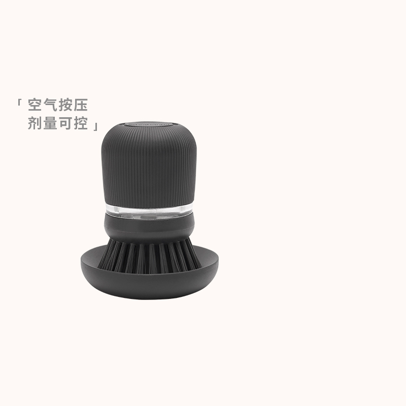 Brabantia Soap Dishwashing Brush, Dishwashing Brush, Cleaning Liquid Can, Kitchen Non-Scratch Pot Brush