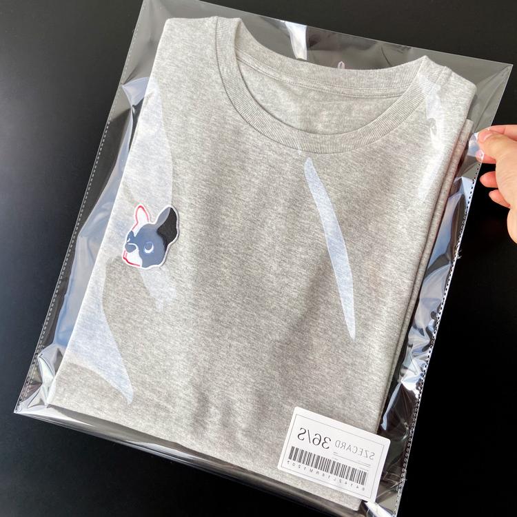 Poison home original factory outflow~French niche exquisite French bucket T-shirt spring and summer temperament gray tail single cut label TX0221B