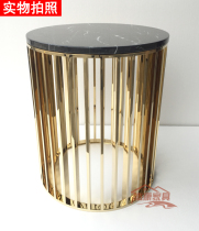 Side several Nordic light lavish minimalist bedside table Leisure small tea table flower shelf marble sofa edge a few tea houses small corner a few