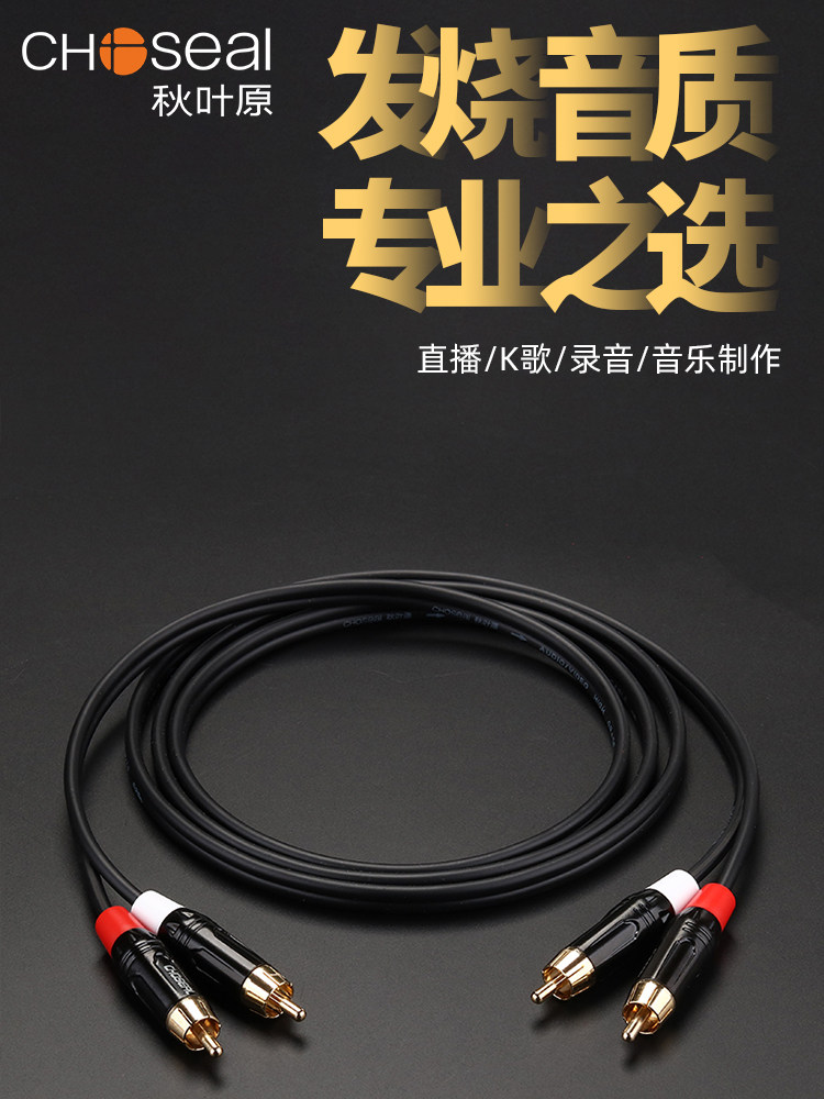 Akihabara Dual Rca Audio Cable 2Rca Lotus Cable Two-To-Two Red and White Rca Plug Output Cable Av Universal Dvd Computer Tv Amplifier Subwoofer Speaker Audio Dedicated Connection Cable