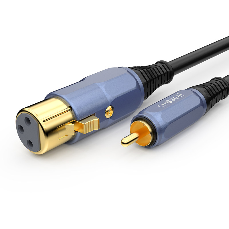 Akihabara Xlr Female to Lotus Cable Xlr Male to Rca Audio Cable Amplifier Mixer Microphone Cable Adapter Cable