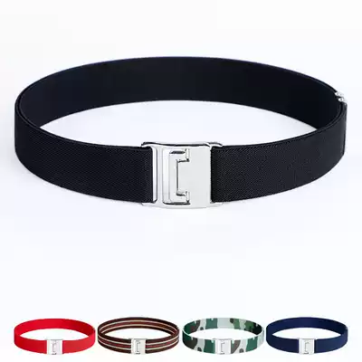 30mm middle and big children have elastic belt, male and female children, junior high school students, military training table, rubber band belt, belt