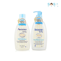 SOSO Global] American Aveeno Ai Weibo baby wash and care gift box shampoo for bathing moisturizing cream