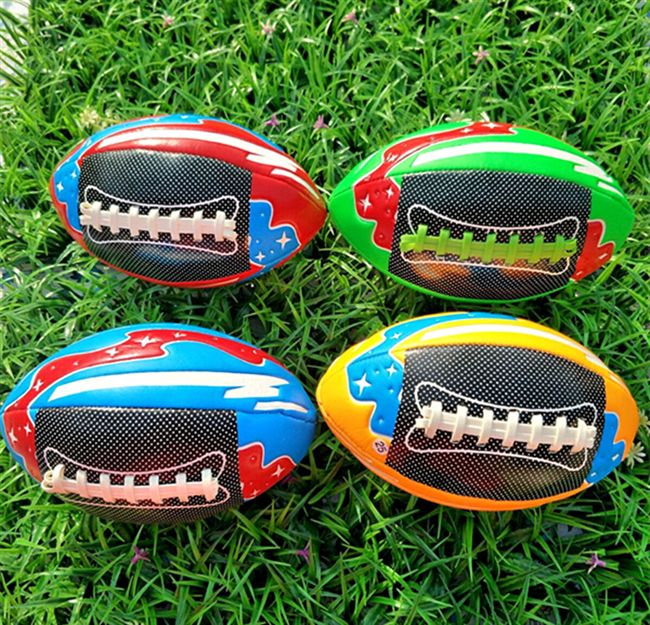 Bán chạy nhất bóng bầu dục số 3 Mỹ pu rugby da mềm cao cấp mẫu giáo trẻ em và thanh thiếu niên giảng dạy đào tạo tay? - bóng bầu dục áo thun chơi bóng bầu dục