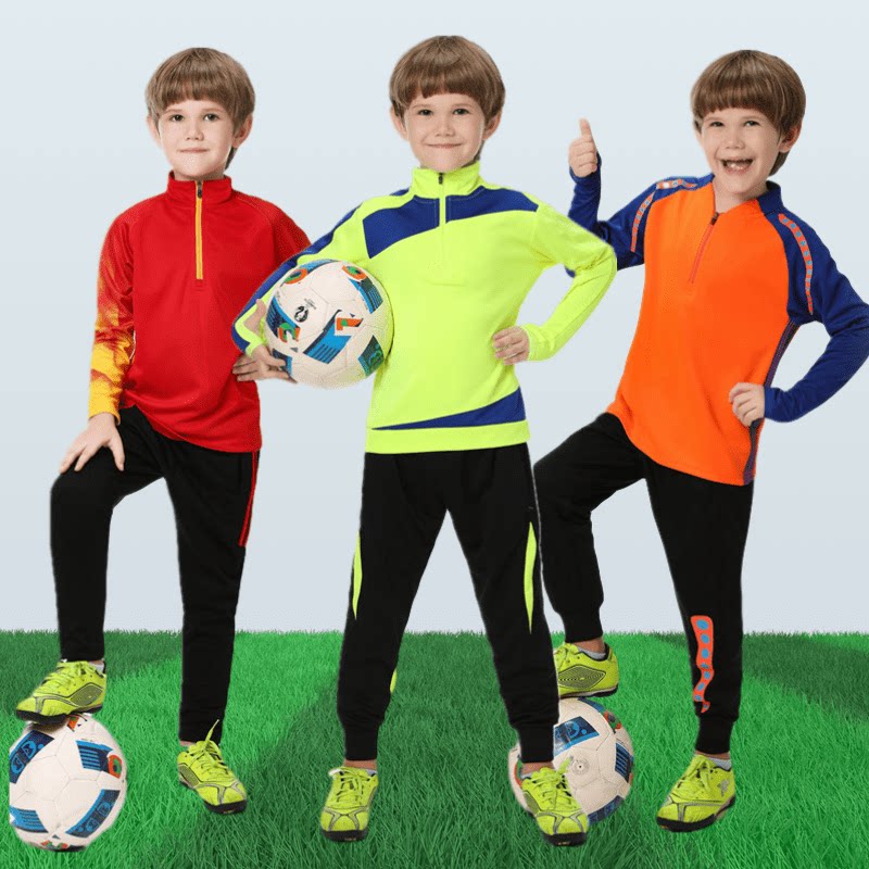 Long-sleeved football training suit suit men's adult jersey summer team uniform children's spring and autumn shirt custom
