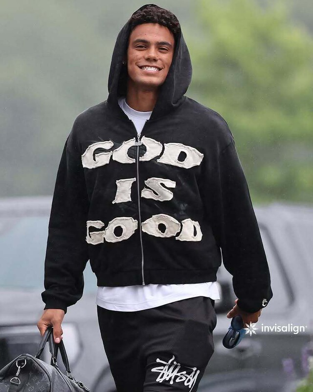 Cross-Border New Amazon Supply God Is Good Embroidered Flocking Sweatshirt Towel Embroidery Jacket