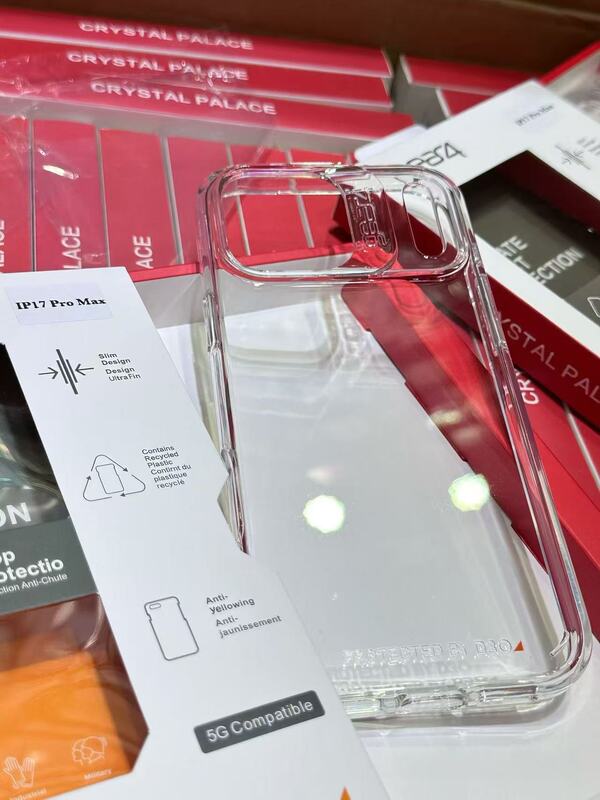 British Gear4 Is Suitable for Iphone17Promax Transparent Phone Case 17Air/16/15/14/13/12Pro, Thin and Lightweight, All-Inclusive, Anti-Fall, Plus Xiaohongshu Men's and Women's Hard Case