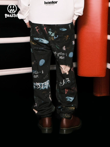 [Чен Хейи Объединенное имя] Бестер Бестер Литтл Долина Букет сладкие брюки мужчина тяжелые американские брюки на главных улицах