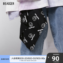 BEASTER Little Demon stars the same light 100 hitch fashion hip-hop Hijab Fashion Pure Cotton Soft towel Male